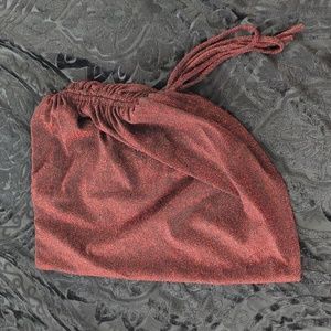 Red sparkly tube top